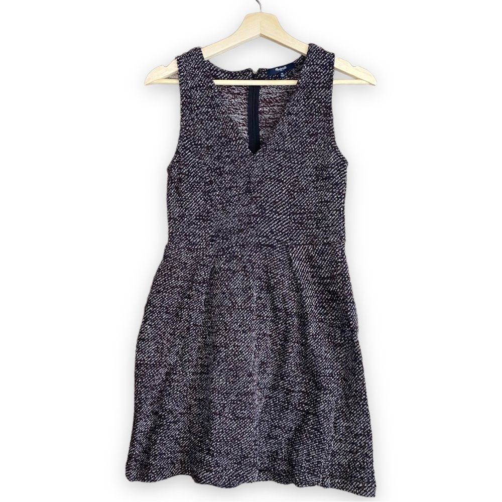 Madewell Knit Knot Twill Terrace Maroon Knit Sleeveless Dress Women Size M
